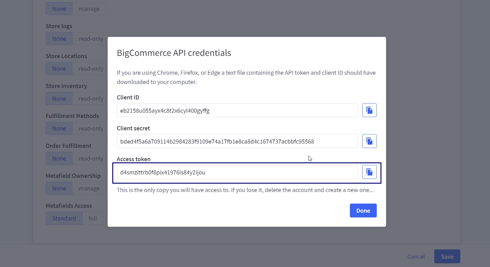 Find BigCommerce Store Hash And Access Token